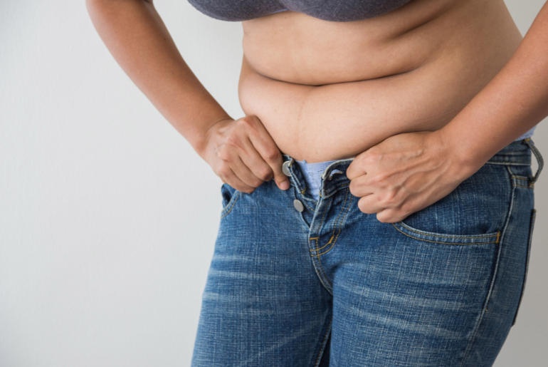 woman with perimenopause weight gain